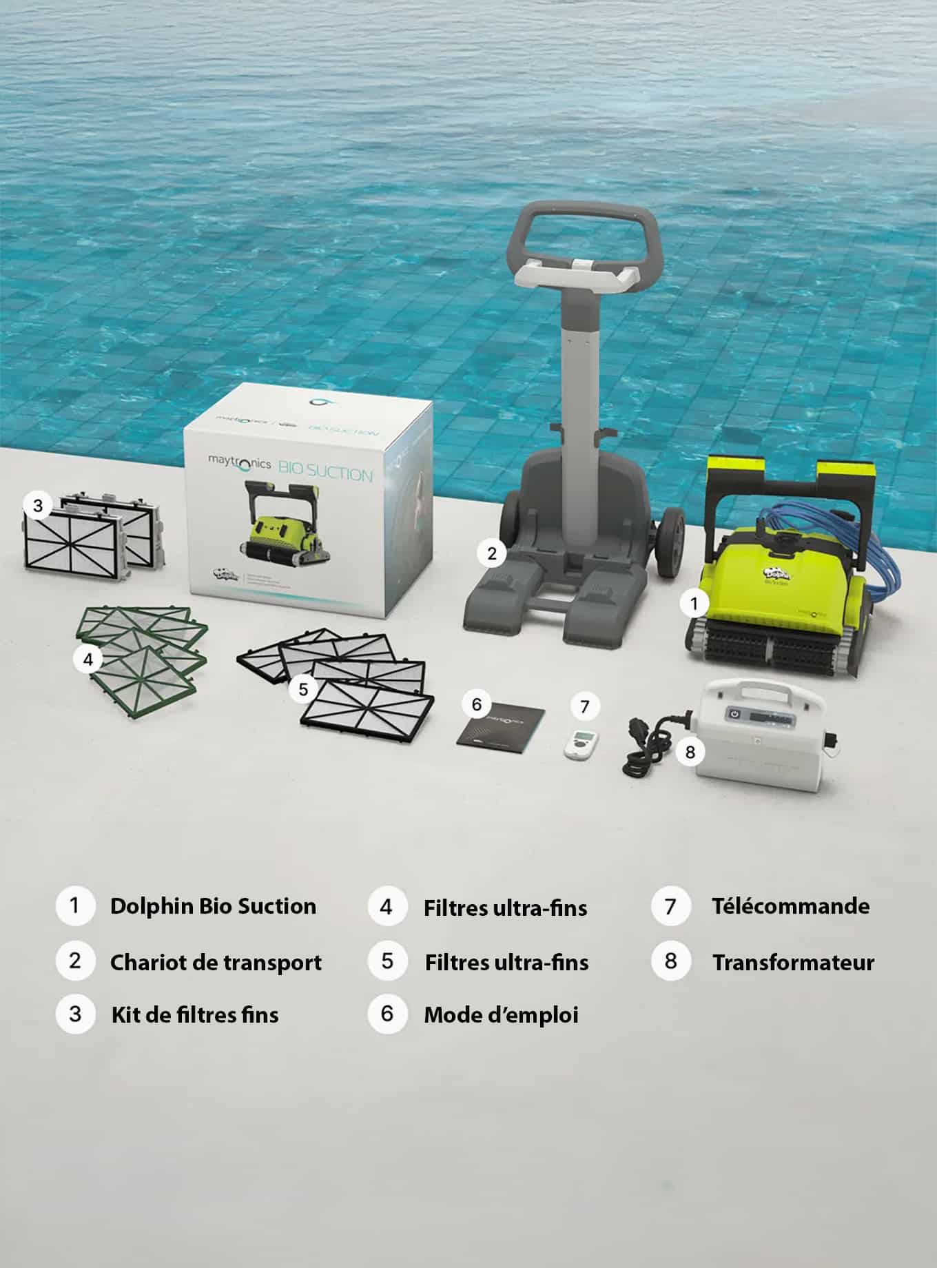Robot piscine naturelle Dolphin Bio Suction Maytronics – Image 3
