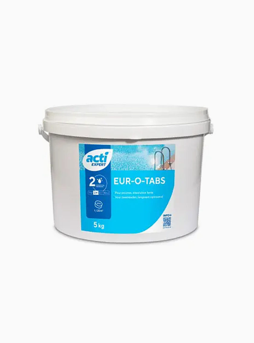 Seau de chlore lent en galets 5kg acti