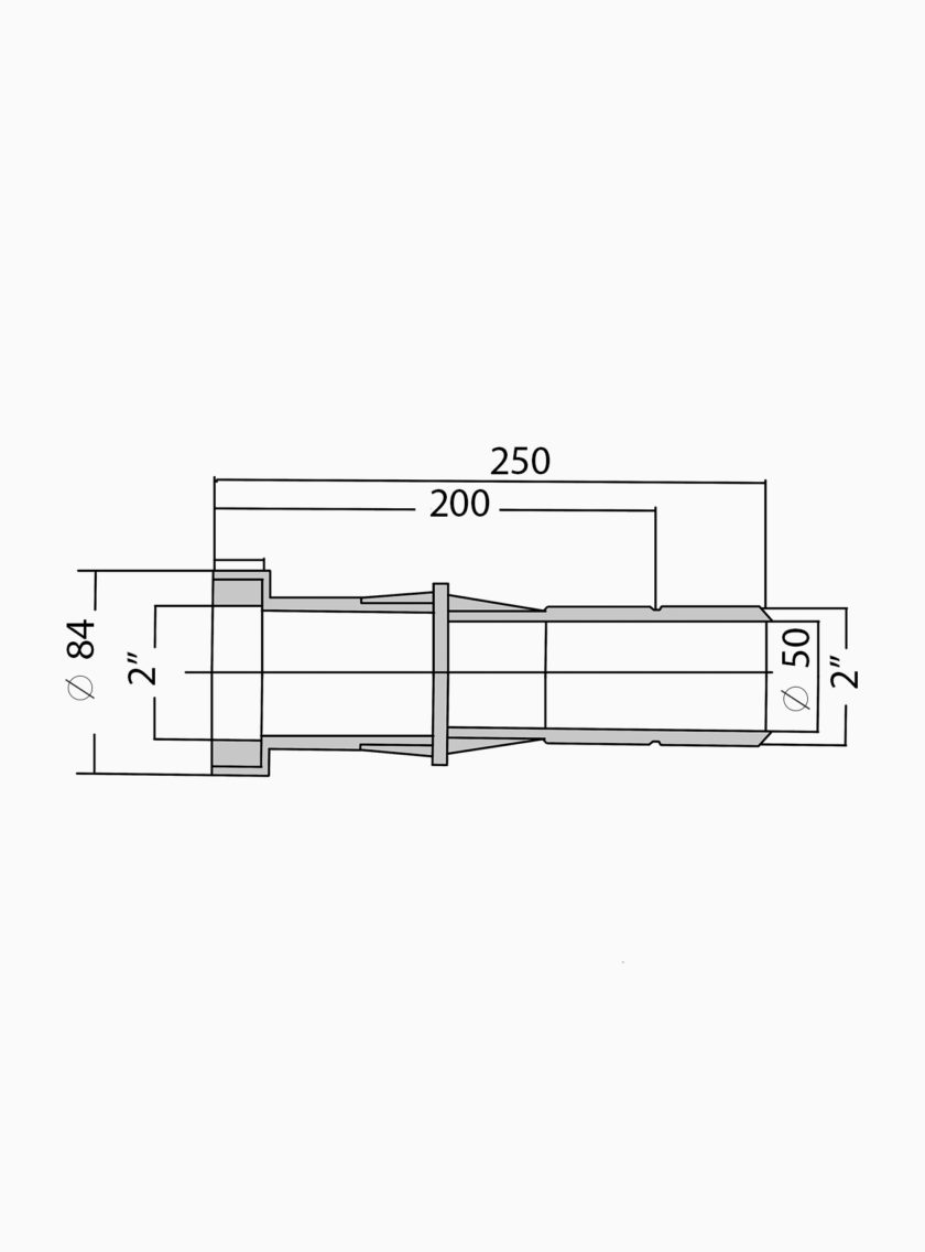 Traversée de paroi 250mm liner Hayward – Image 2