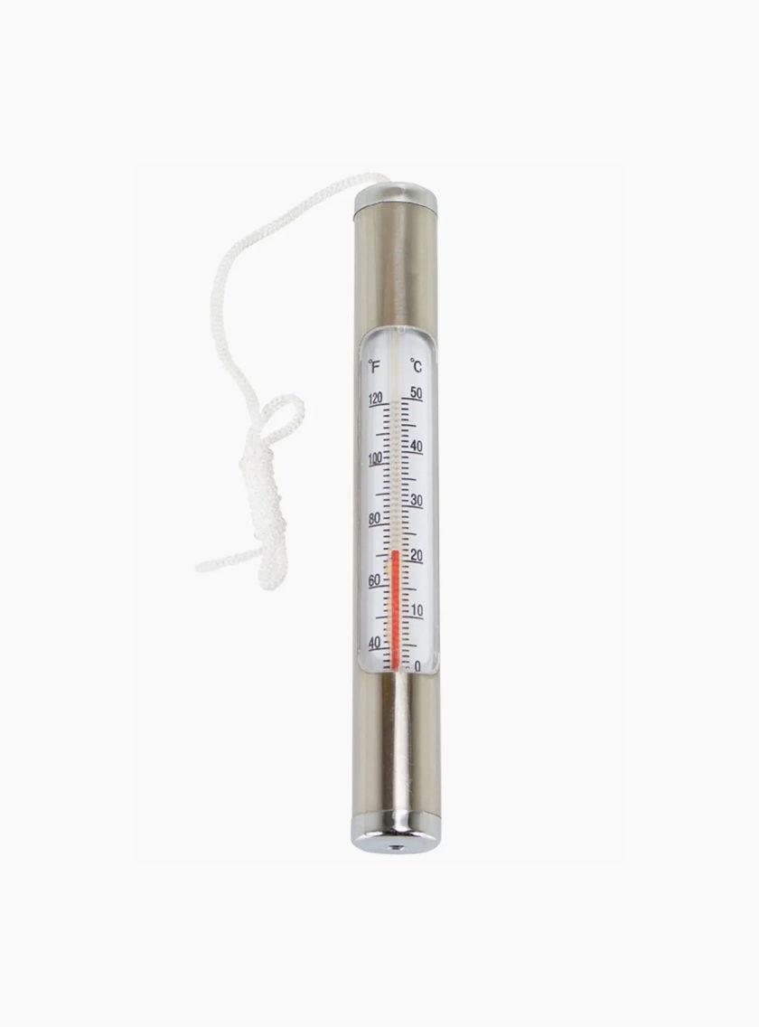 Thermomètre classique chromé