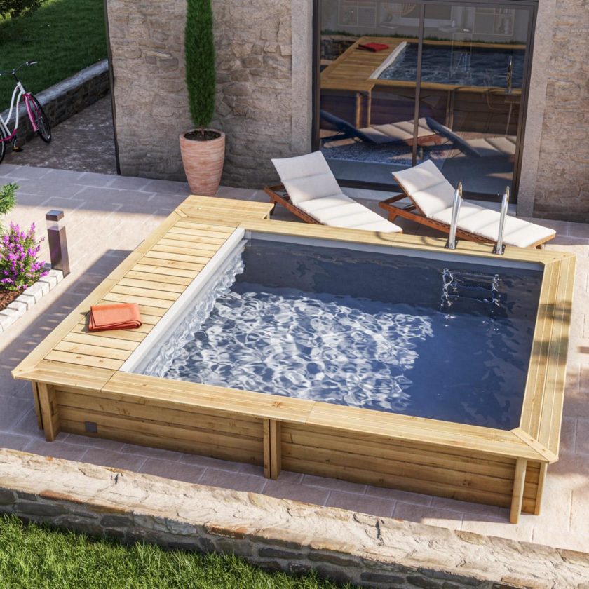 Piscine urbaine 4.20X3.50, gr, ht:1.33, chauffage