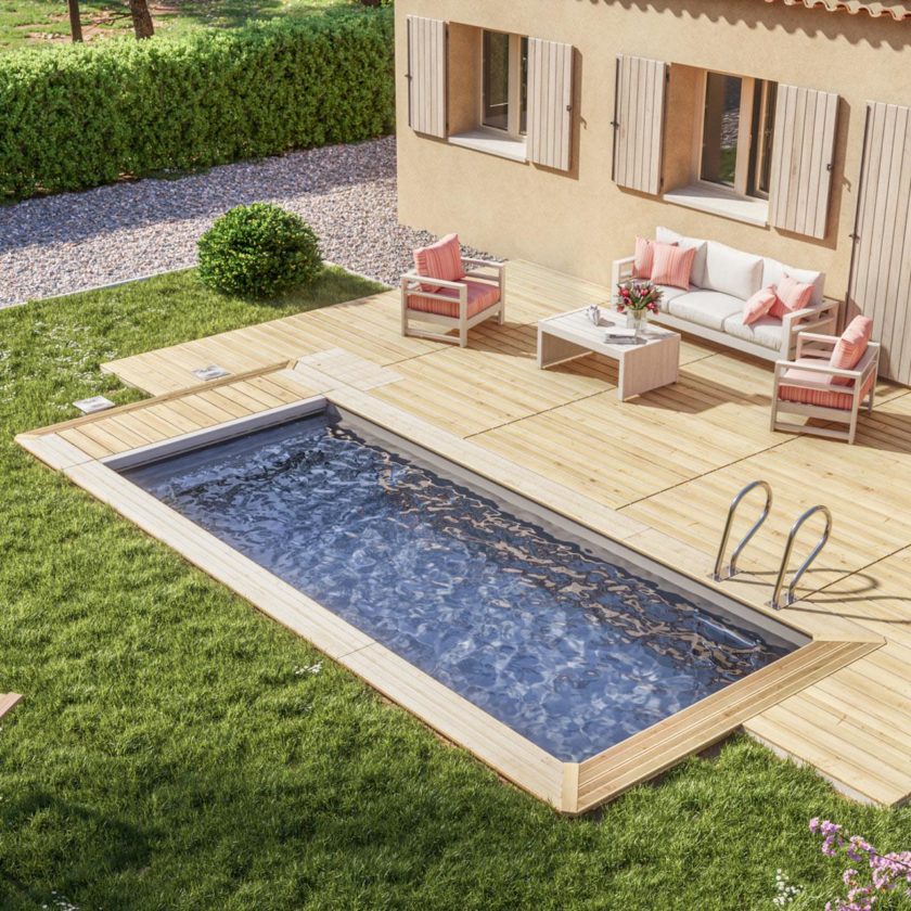 Piscine urbaine 6.00X2.50, gr, ht:1.33, chauffage