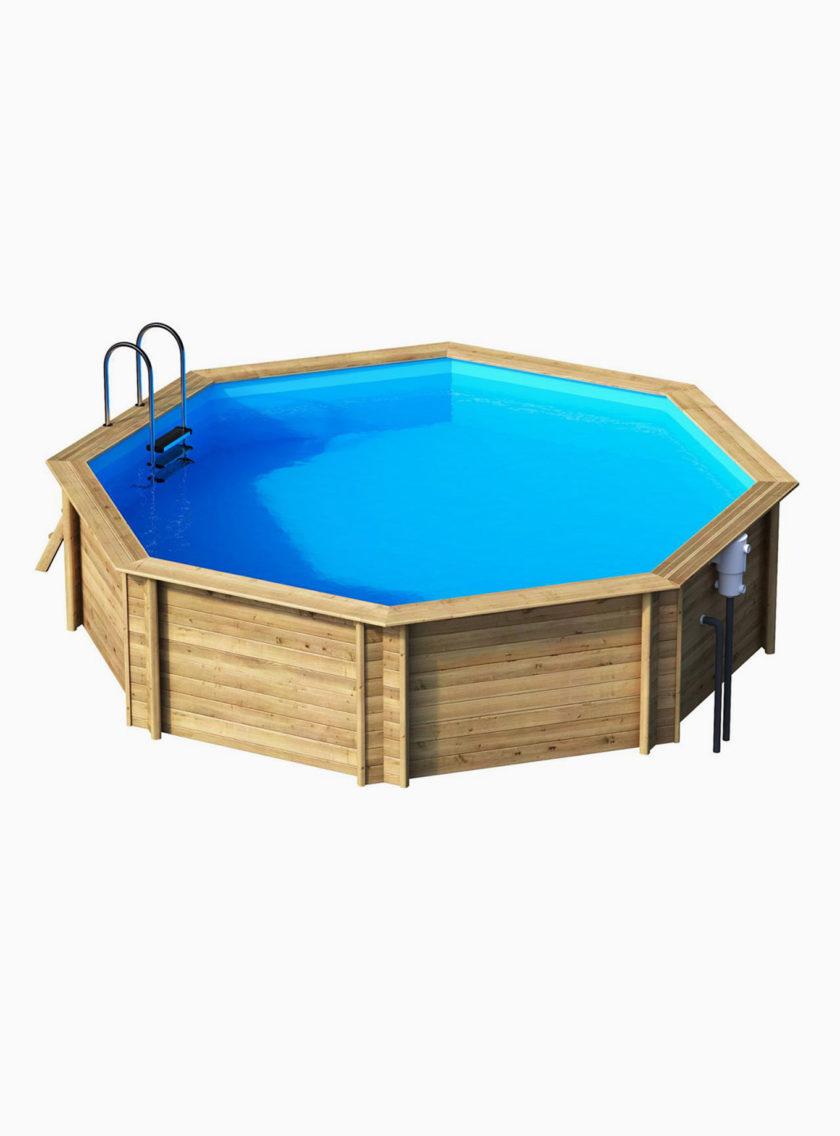 Piscine bois Tropic octogonale Ø 4,14m x 1,20m